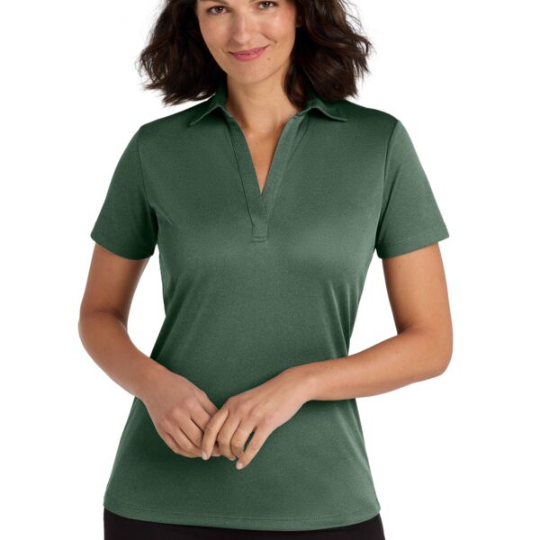 Ladies Heathered Silk Touch™ Performance Polo Thumbnail