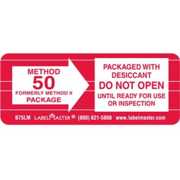 Method 50 Label, Vinyl, 2 1/2" x 1" Thumbnail