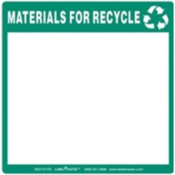 Materials for Recycle Label, Full Open Box, Thermal Paper, Personalized Thumbnail