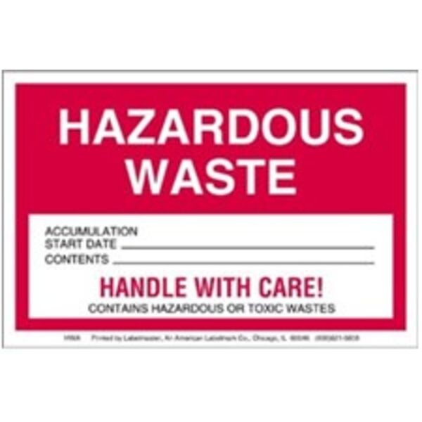 Hazardous Waste Label, Paper Personalized Thumbnail