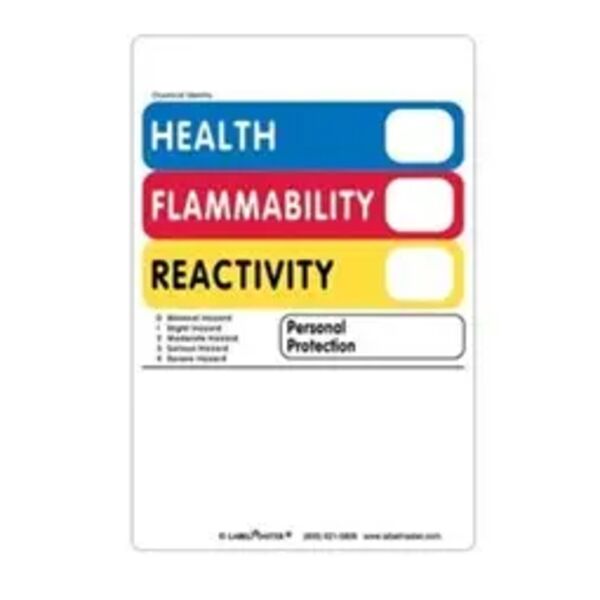 Standard Hazcom (THIS®) Label, 4" x 6", Paper Thumbnail