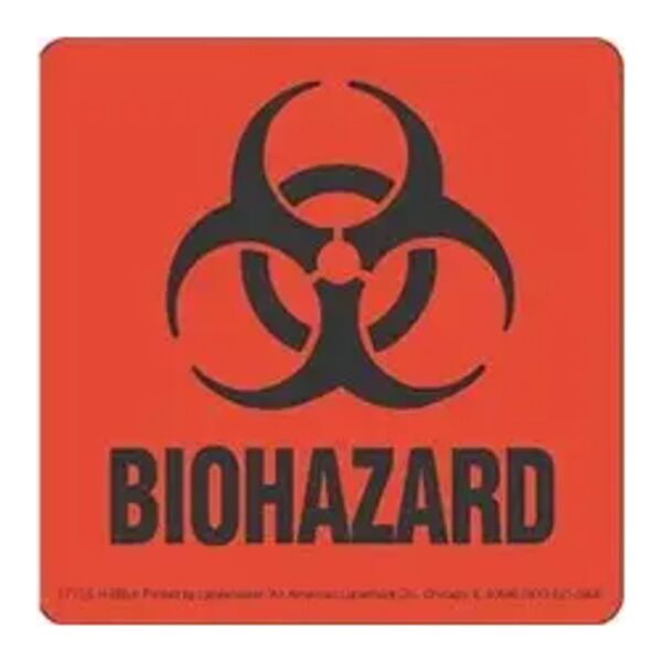 Biohazard Label, 4" x 4" Thumbnail