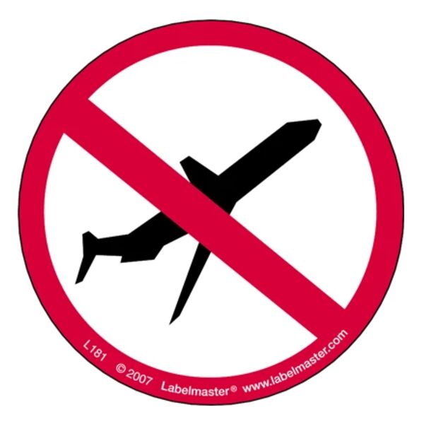 Not Air Eligible Label Thumbnail