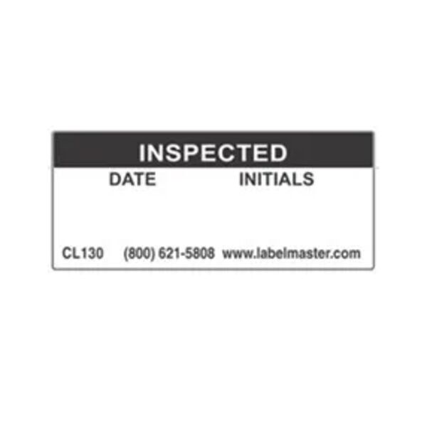 Inspected Label, PVC-Free Film, 1 3/4" x 3/4" Thumbnail