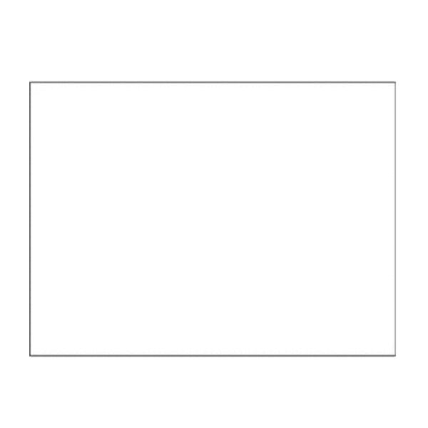 Blank 4" x 2" Rectangle Paper Label, White Thumbnail