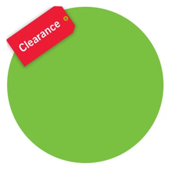 Save 50% - Blank 3/4" Circle Paper Label, Fluorescent Green Thumbnail
