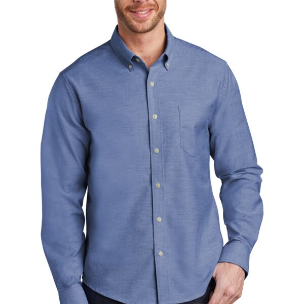 S651  Port Authority ® Untucked Fit SuperPro ™ Oxford Shirt Thumbnail