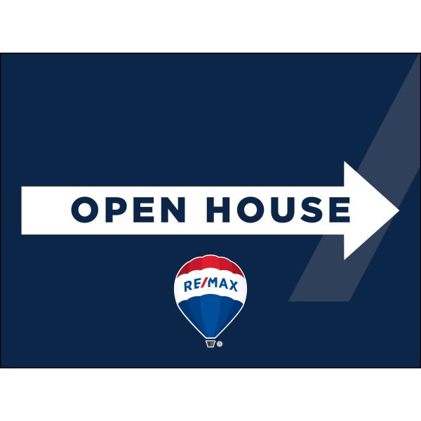 Remax 18"x24" Blue Promo Open House Signs Thumbnail