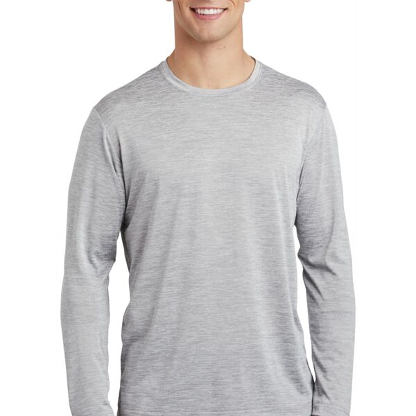 ® PosiCharge ® Long Sleeve Electric Heather Tee Thumbnail