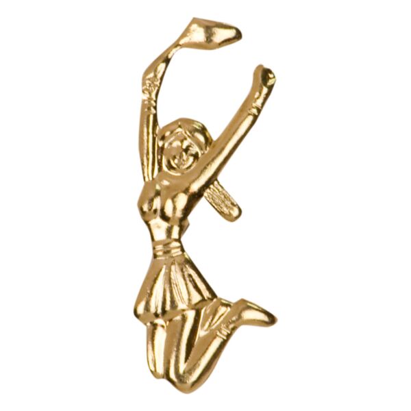 Cheerleader Varsity Letterman Jacket Chenille Lapel Metal Pin Thumbnail