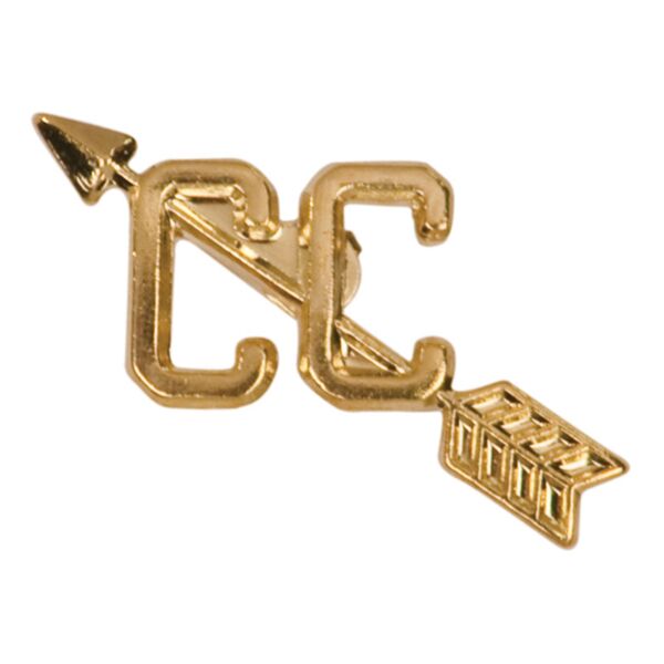Cross Country Varsity Letterman Jacket Chenille Lapel Metal Pin Thumbnail