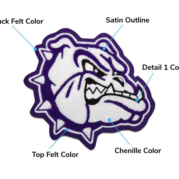 Bulldog Face Patches Thumbnail