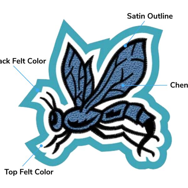 Mascot Hornet Patches Thumbnail
