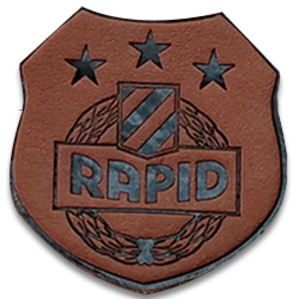 2.5" Custom Faux Leather Patch Thumbnail