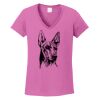 Ladies Heavy Cotton™ 100% Cotton V-Neck T-Shirt Thumbnail