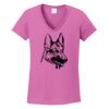 Ladies Heavy Cotton™ 100% Cotton V-Neck T-Shirt Thumbnail