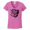 Ladies Heavy Cotton™ 100% Cotton V-Neck T-Shirt Thumbnail