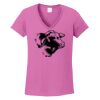 Ladies Heavy Cotton™ 100% Cotton V-Neck T-Shirt Thumbnail