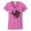 Ladies Heavy Cotton™ 100% Cotton V-Neck T-Shirt Thumbnail