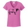 Ladies Heavy Cotton™ 100% Cotton V-Neck T-Shirt Thumbnail