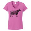 Ladies Heavy Cotton™ 100% Cotton V-Neck T-Shirt Thumbnail