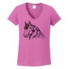Ladies Heavy Cotton™ 100% Cotton V-Neck T-Shirt Thumbnail