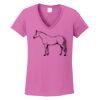Ladies Heavy Cotton™ 100% Cotton V-Neck T-Shirt Thumbnail