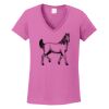 Ladies Heavy Cotton™ 100% Cotton V-Neck T-Shirt Thumbnail