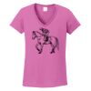 Ladies Heavy Cotton™ 100% Cotton V-Neck T-Shirt Thumbnail