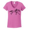 Ladies Heavy Cotton™ 100% Cotton V-Neck T-Shirt Thumbnail