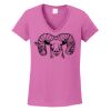Ladies Heavy Cotton™ 100% Cotton V-Neck T-Shirt Thumbnail