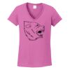 Ladies Heavy Cotton™ 100% Cotton V-Neck T-Shirt Thumbnail