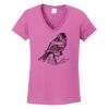 Ladies Heavy Cotton™ 100% Cotton V-Neck T-Shirt Thumbnail