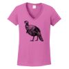 Ladies Heavy Cotton™ 100% Cotton V-Neck T-Shirt Thumbnail