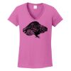 Ladies Heavy Cotton™ 100% Cotton V-Neck T-Shirt Thumbnail