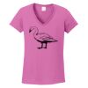 Ladies Heavy Cotton™ 100% Cotton V-Neck T-Shirt Thumbnail
