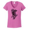 Ladies Heavy Cotton™ 100% Cotton V-Neck T-Shirt Thumbnail