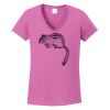 Ladies Heavy Cotton™ 100% Cotton V-Neck T-Shirt Thumbnail