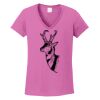 Ladies Heavy Cotton™ 100% Cotton V-Neck T-Shirt Thumbnail