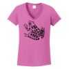 Ladies Heavy Cotton™ 100% Cotton V-Neck T-Shirt Thumbnail