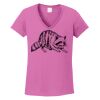 Ladies Heavy Cotton™ 100% Cotton V-Neck T-Shirt Thumbnail