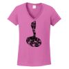 Ladies Heavy Cotton™ 100% Cotton V-Neck T-Shirt Thumbnail