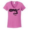 Ladies Heavy Cotton™ 100% Cotton V-Neck T-Shirt Thumbnail