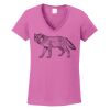 Ladies Heavy Cotton™ 100% Cotton V-Neck T-Shirt Thumbnail
