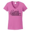 Ladies Heavy Cotton™ 100% Cotton V-Neck T-Shirt Thumbnail