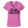 Ladies Heavy Cotton™ 100% Cotton V-Neck T-Shirt Thumbnail