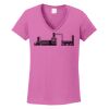 Ladies Heavy Cotton™ 100% Cotton V-Neck T-Shirt Thumbnail