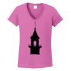 Ladies Heavy Cotton™ 100% Cotton V-Neck T-Shirt Thumbnail