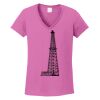 Ladies Heavy Cotton™ 100% Cotton V-Neck T-Shirt Thumbnail