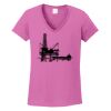 Ladies Heavy Cotton™ 100% Cotton V-Neck T-Shirt Thumbnail
